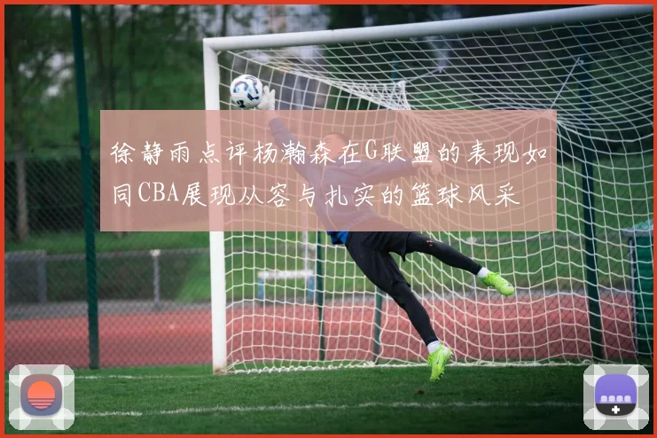 徐静雨点评杨瀚森在G联盟的表现如同CBA展现从容与扎实的篮球风采