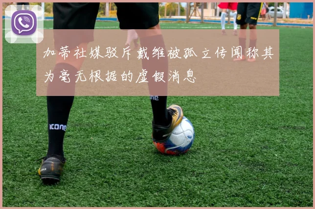 加蒂社媒驳斥戴维被孤立传闻称其为毫无根据的虚假消息